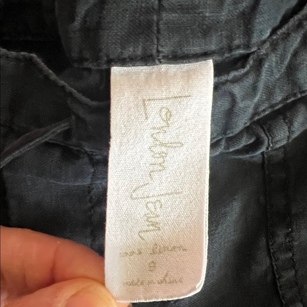 Set of 2 pairs of LONDON JEAN 100% linen drawstring pants - Picture 3 of 4